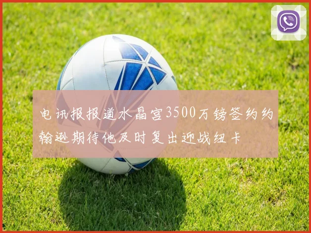 电讯报报道水晶宫3500万镑签约约翰逊期待他及时复出迎战纽卡